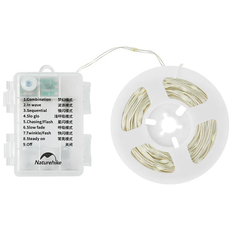 Naturehike Outdoor Ambient Light String Portable Festival Decorative String Lights Lamps Camping Multifunctional Light String