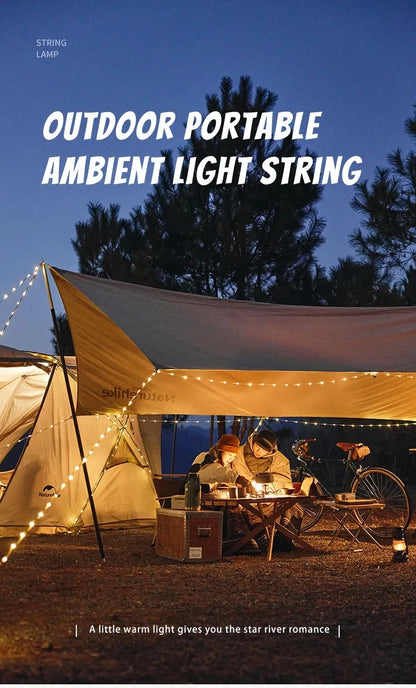 Naturehike Outdoor Ambient Light String Portable Festival Decorative String Lights Lamps Camping Multifunctional Light String
